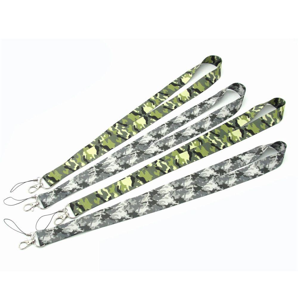 Phone Lanyard Strap Key Ring Holder Camouflage Lanyards Phone Hang Rope Neck Straps Phone Ribbon