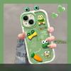Applicable To Vivos17 Mobile Phone Case for Women X90 Cute Funny Frog Three-dimensional Doll Y52s Silicone Protective Cover
