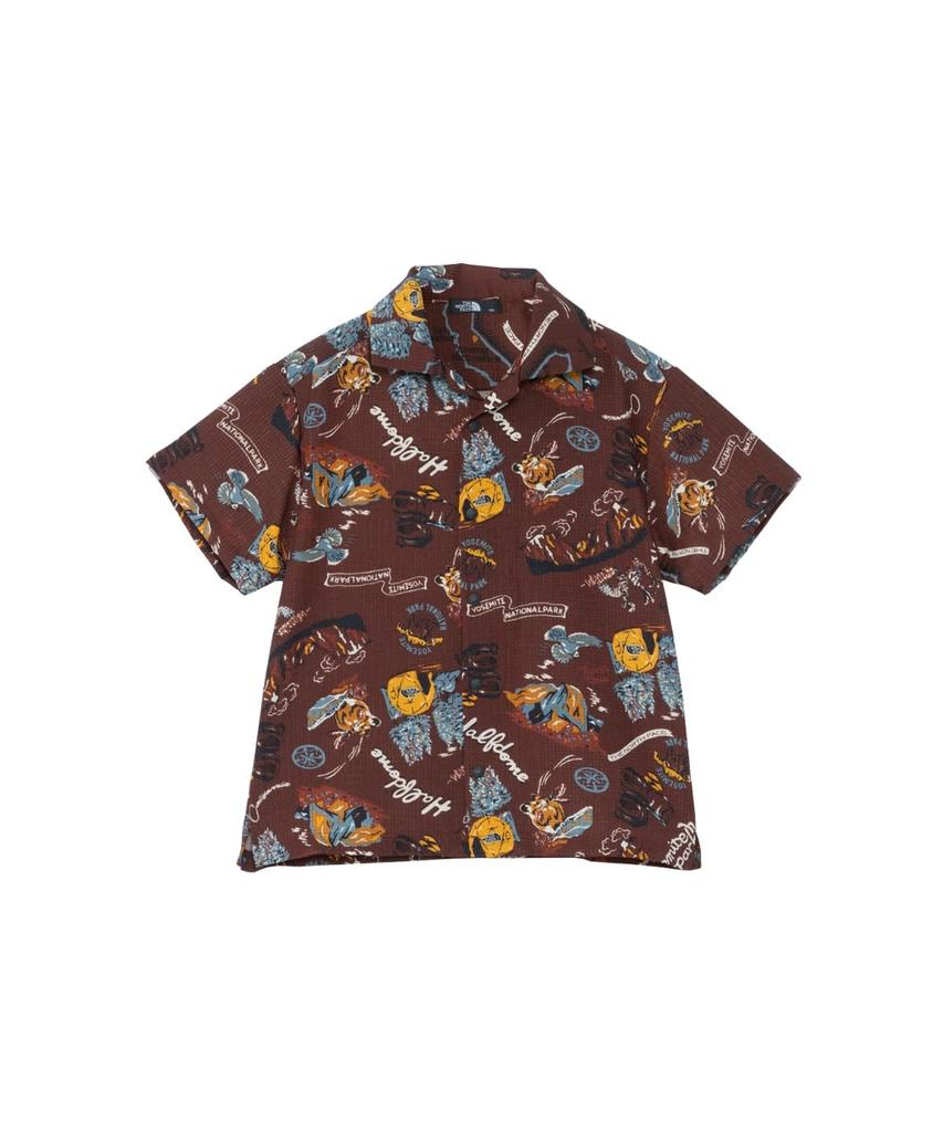 The North Face Рубашка с коротким рукавом Aloha Vent Yosemite Camp, размер 140, красная,