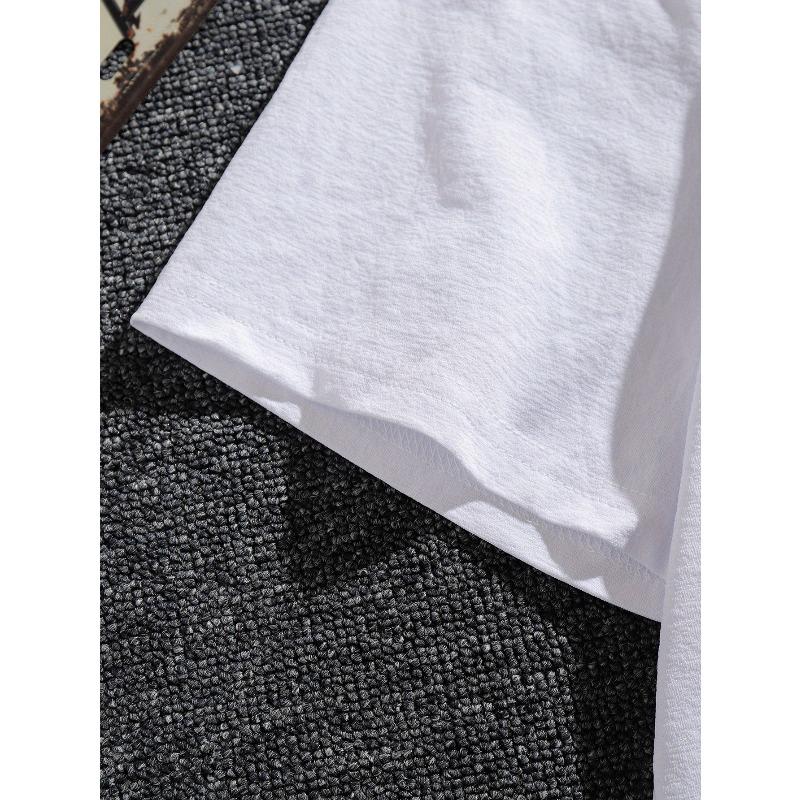 Европейские размеры Русский Текст Забавная Мужская Футболка с коротким рукавом Летняя Футболка Топ