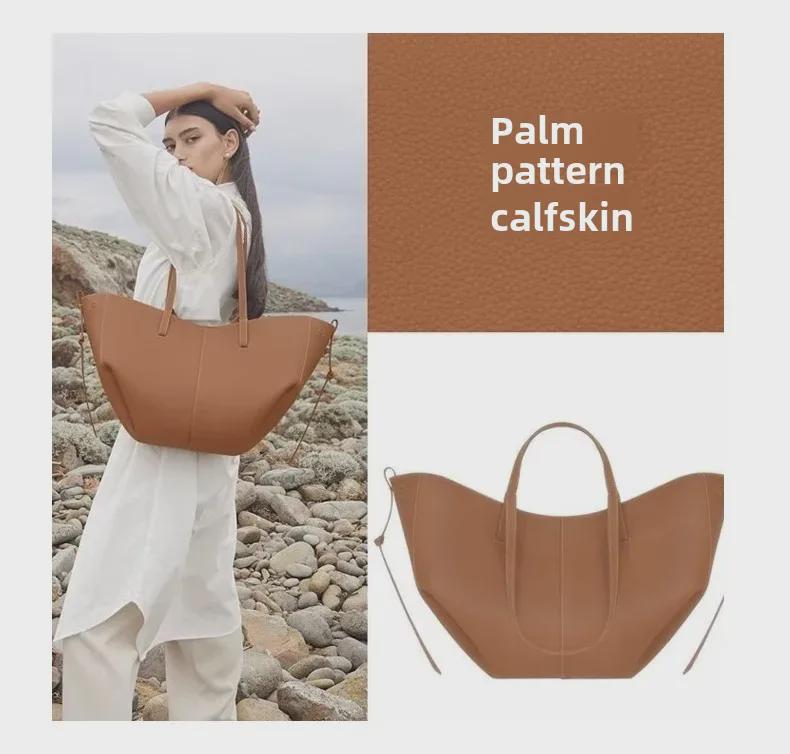 2024 Осень Натуральная Кожа Большая Вместительная Женская Сумка Через Плечо