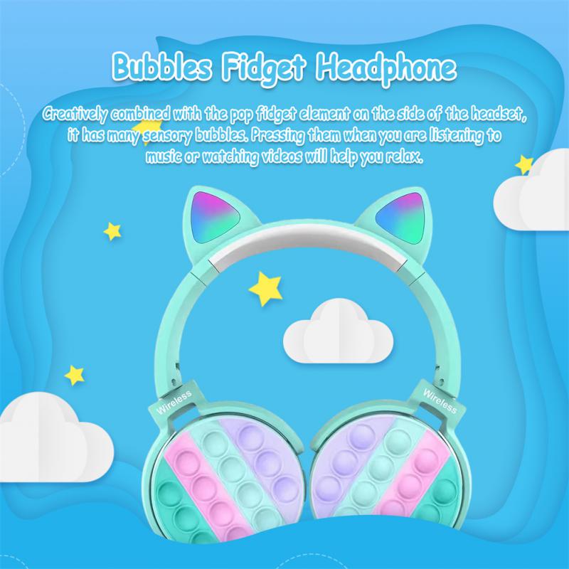 Беспроводные наушники VAOLRO, автомобильные наушники, детская гарнитура, качественные звуки с микрофоном, портативные складные Bluetooth-наушники для всех смартфонов