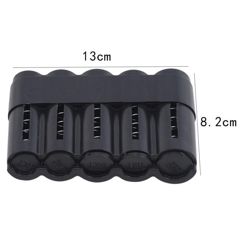 Автомобильный кошелек для хранения монет, сберегательная коробка для евро, держатель для монет, пластиковый держатель для кошелька, сейф, копилка, органайзер для денег