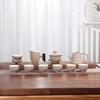 Elegant Stone Glaze Ceramic Tea Set with 3D Pot