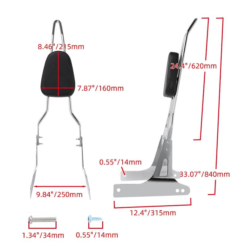 Motorcycle Accessories For Harley Dyna Fat Bob Street Bob Super Glide Custom Low Rider Rear Backrest Sissy Bar Passenger