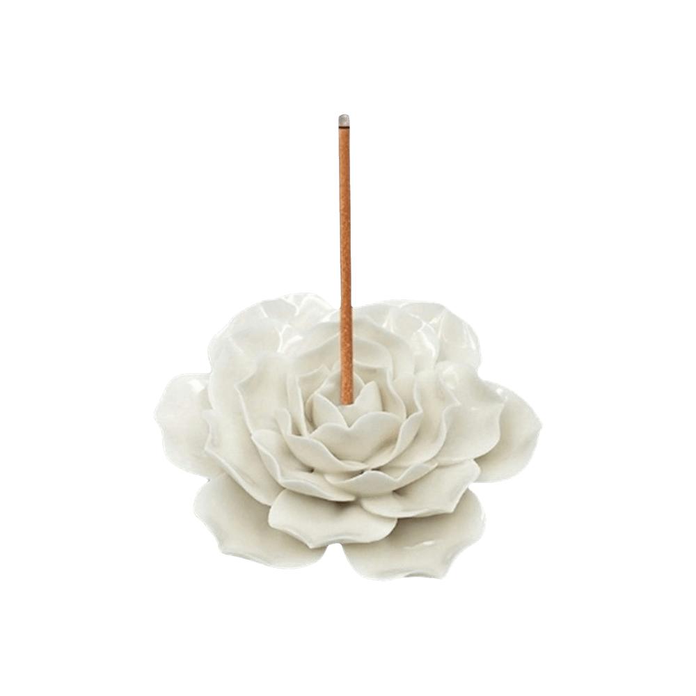 Ceramic Incense Burner Flower Design Incense Burning Tray Incense Stick Holder Home Decor