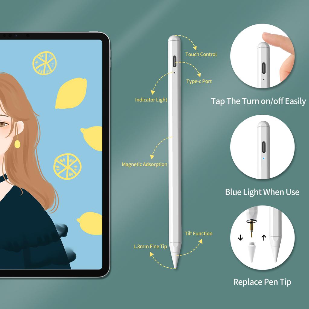 BASIX Оригинальный P6 Планшет Емкостный Активный Стилус Сенсорный Карандаш s Pen с Лучшим Пером для ipad Активный Стилус