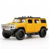 1: 32 Hummer H2 simulation alloy sound and light off-road vehicle model birthday gift desktop decoration collection toy