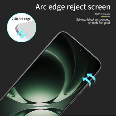Защитная пленка для экрана Xiaomi Redmi K80 Ultra 5G MOFI 9H Полный клей Полное покрытие Высокоалюминиево-силикатное стекло