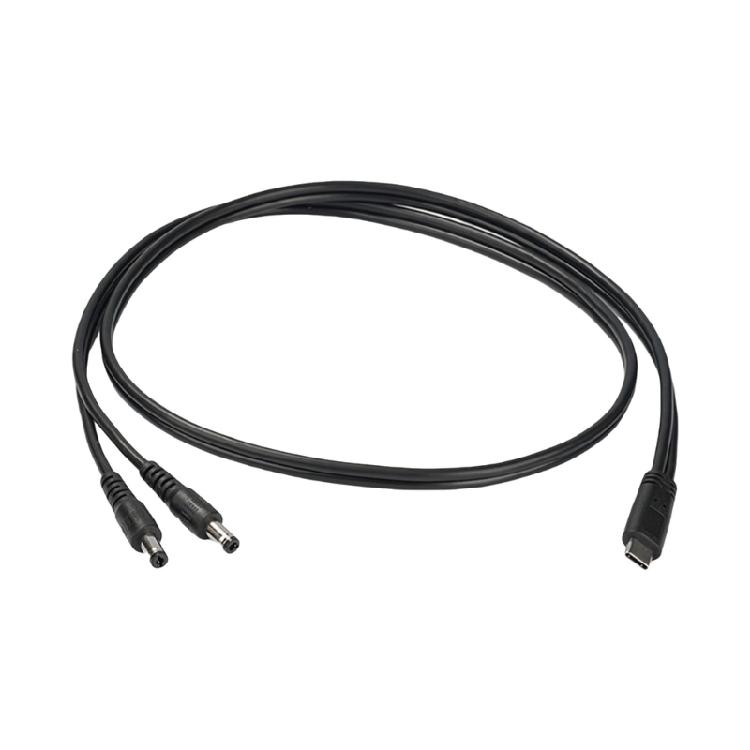 3,28 фута Кабель питания Type C на двойной DC5.5x2.5 мм, 65 Вт, 3,28 фута для зарядки устройств 20 В, выход 65 Вт
