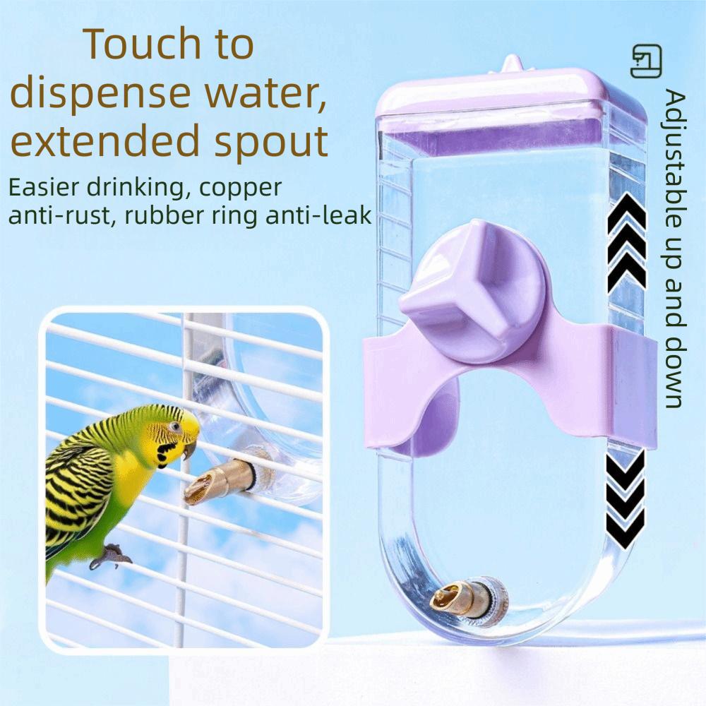 350ml Bird Water Dispenser Automatic Pet Bird Water Bottle Convenient Bird Drinker Parakeet
