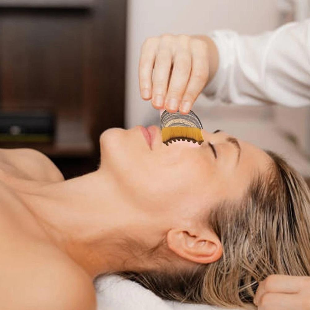 Portable Lymphatic Contour Face Brush Multi-function Chin Reduce Puffiness Lymphatic Drainage Face Brushs Facial Sculpting Tool