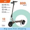 Kukirin A1 Electric Scooter 800W Motor 48V 13Ah Battery EScooter 45KM/H Max Speed 45KM Range Foldable Kickscooter 10 Inch Tires