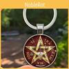 Five Pointed Star Pendant Keychain With Elegant Chinese Style For Festive Occasions And Promotions