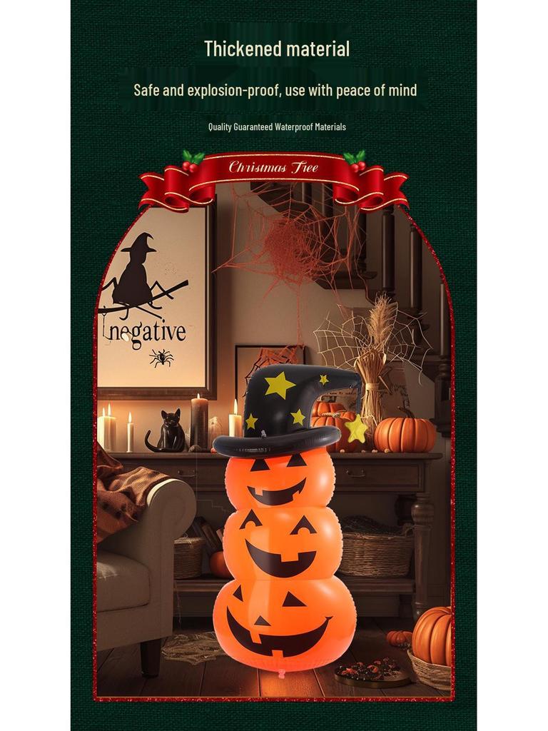Надувное украшение на Хэллоуин и Рождество в виде тыквы и привидения для тамблер-бара и детского сада