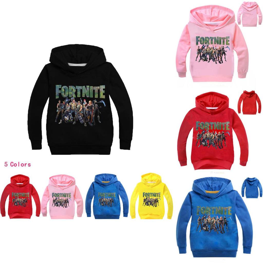 Детская толстовка Fortnite для мальчиков и девочек, свитшот, пуловер, комбинезон из удобной хлопковой смесовой ткани