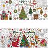 Large Christmas Coloring Poster for Kids Drawing Paper Xmas Coloring Banner Christmas Decor