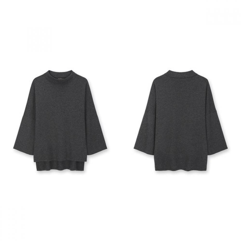 Furina Cashmere Blend Stingray High Neck Sweater