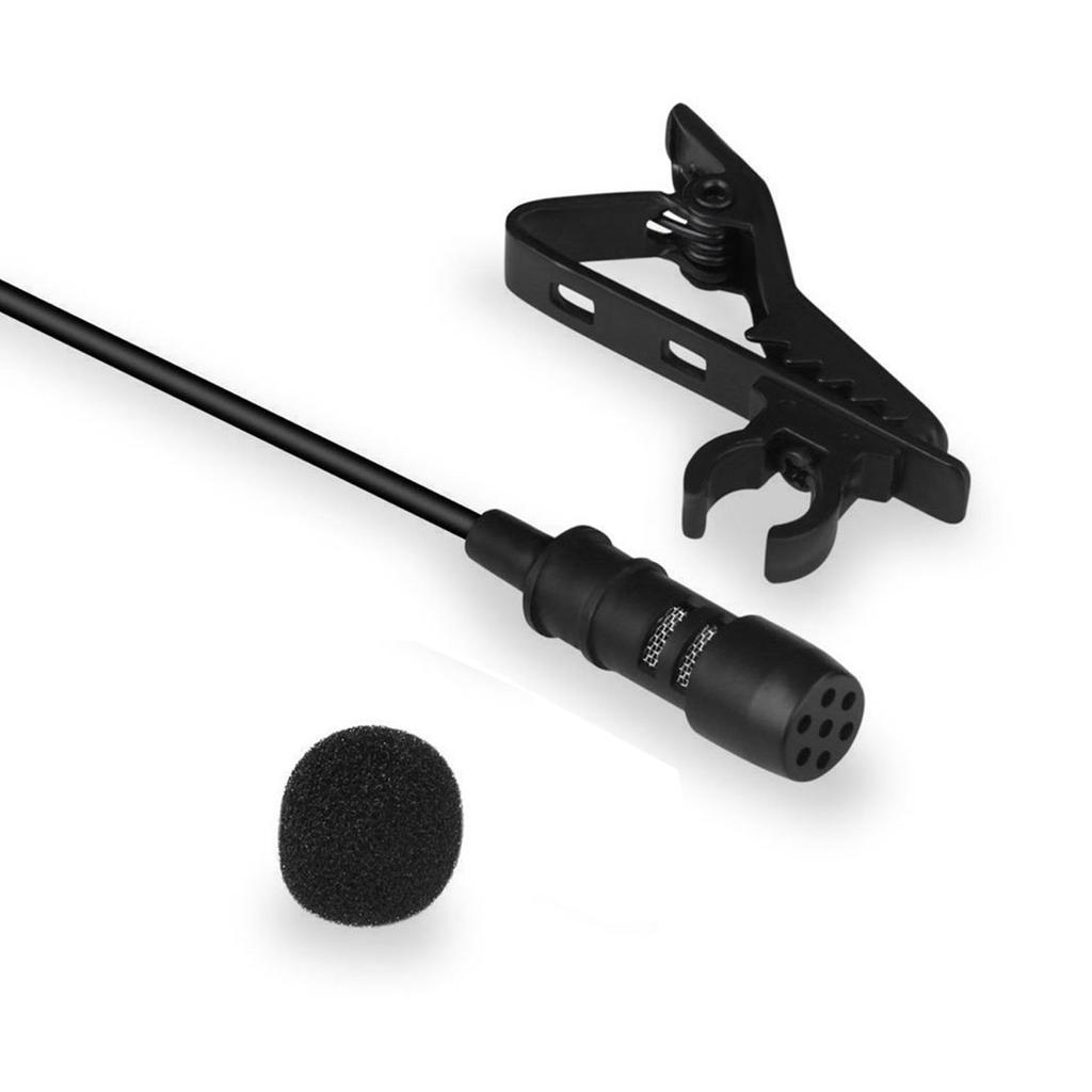 High Performance Mini Clip Condenser Recording Compatible with Smartphones and Clip and Other Also Compatible with Black Microphone, Microphone,