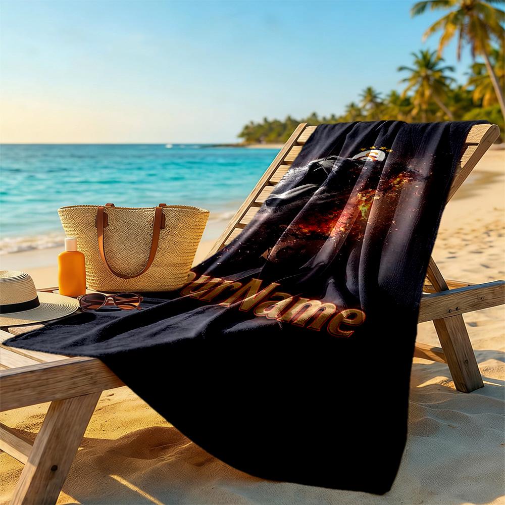 Galatasaray Personalized Name Beach Towel High Absorbency & Quick-Dry Perfect for Traveling Yoga Camping and Swimming
