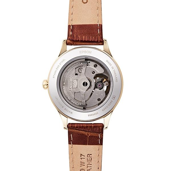 Orient Женский RN-AG0728S (Женщины, полускелет) Круглые часы коричневые аналоговые
