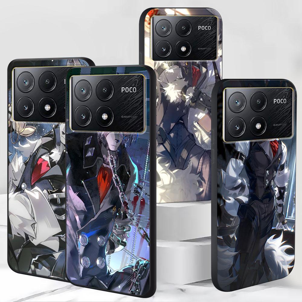 Чехол Von Lycaon Zenless Zone Zero для Xiaomi Poco X6 X3 NFC M5s X5 F3 M4 M3 Pro Черный Силиконовый Мягкий Чехол для Телефона Coque
