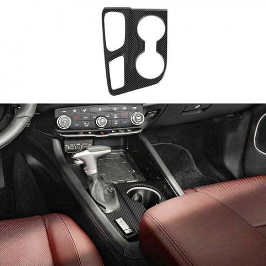 Carbon Fiber Central Control Gear Shift Cover Trim ABS for Dodge Durango -22
