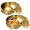 Миска для риса из нержавеющей стали с крышкой, подходит для прочных моющихся суповых и закусочных мисок в офисе