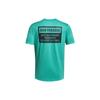 Johnson Series LC Brahma Letter Logo Printed Sports Short Sleeve T-Shirt Men Tops Green 1379839-369