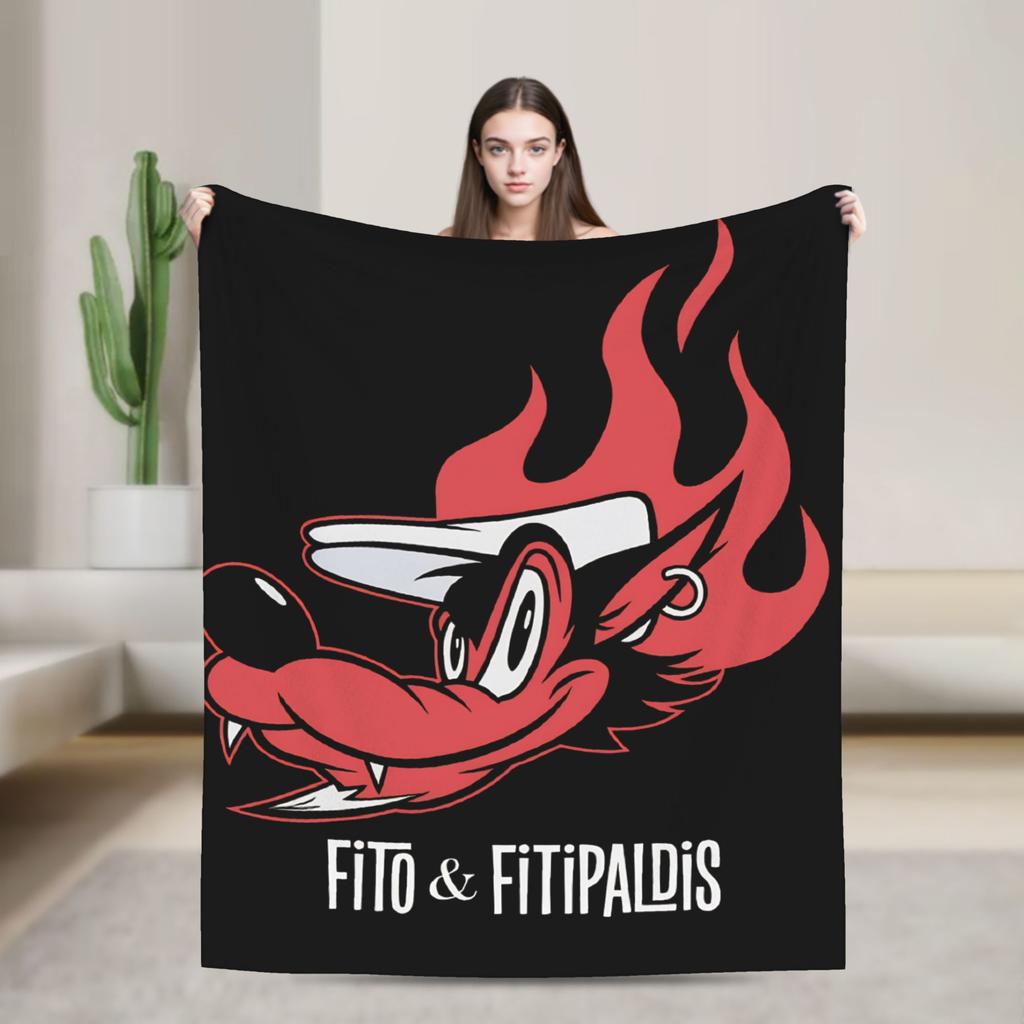 Fitos Fitipaldis Band Blanket Quality Super Soft Throw Blanket Winter Students Outdoor Funny Bedspread