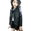 Kids Clothing Children's Leather Spring Autumn Boys and Girls Stand Collar Motorcycle Jacket