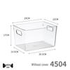 Transparent Mirrored Cabinet Drawer: Slim Storage Box for Cosmetics, Lipstick, Toiletries, Stationery, and Brushes with Lid