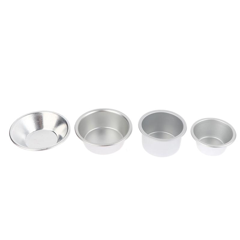 10Pcs Puto Cake Mold Aluminum Alloy Egg Tart Cup Cupcake Kitchen Baking Mold Mini Round Baking Oven Pan Pastry Dessert Mould