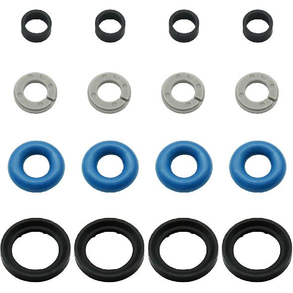 4-packs 35310-2GGA1 Fuel Injector Seal Repair Kit Compatible With Hyundai Sonata Kia Sorento 2.4L 2015-2018,Replace 35310-2GGA0