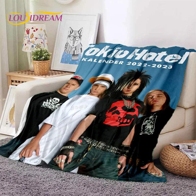 Rock Band Tokio Hotel Билл Каулитц Мягкое фланелевое одеяло для кровати, спальни, дивана, пикника, Плед для укрытия, активного отдыха на природе, подарок