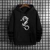Mens Urban Hoodie 2025 New Chinese Dragon Print Streetwear Fashion Hooded Sweatshirt Male Trendy Casual Wear Autumn Winter Style