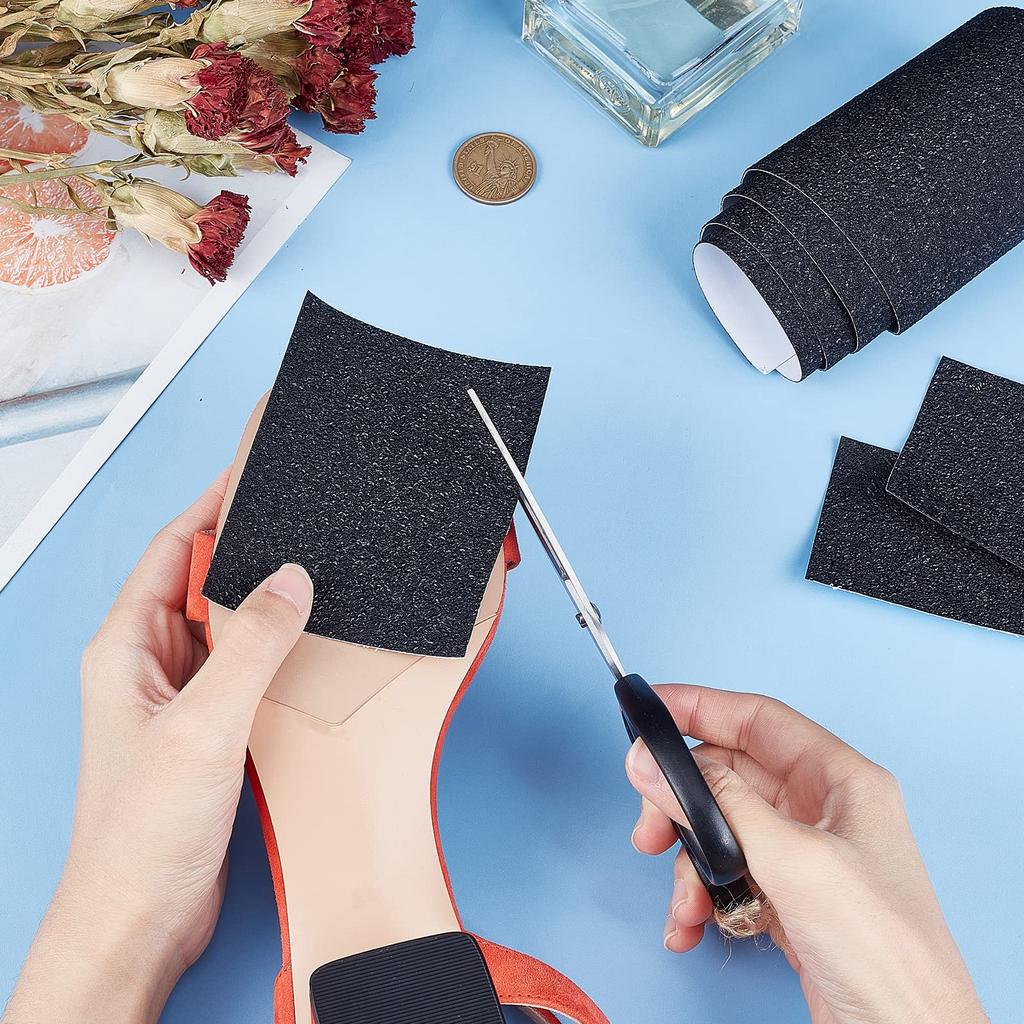 Подошвы для обуви PH PandaHall 10x100 см, стопорные накладки, наклейки, защита подошвы обуви, резиновый лист, предотвращение скольжения, шумоподавление, шумоподавление, самостоятельная работа