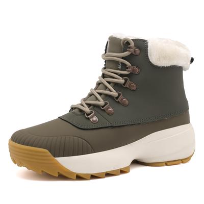 Ulogu Легкие Снежные Теплые Флисовые Толстые 5см Короткие Ботинки для Улицы Зима Повседневные Размер Женские Ботинки, Водонепроницаемые, Нескользящие, Подкладка, Подошва,