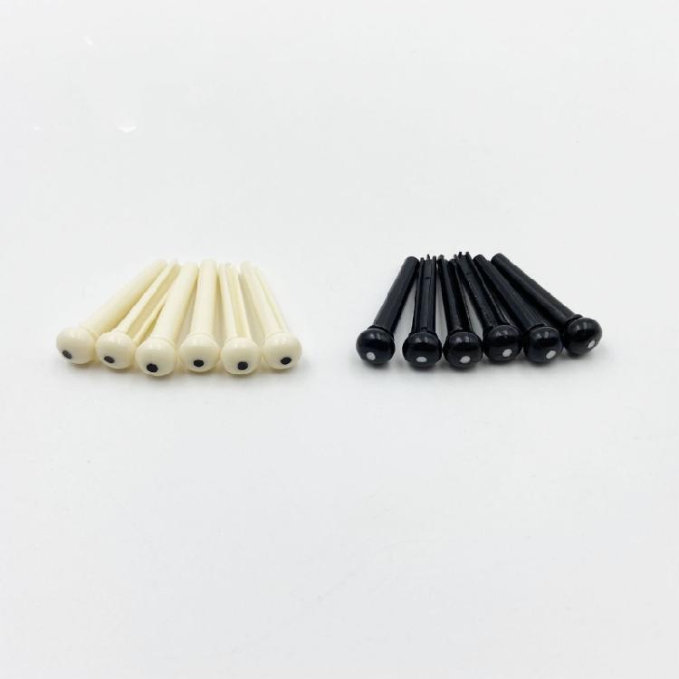 High Performances ABS Bridge Pins For Folk Guitars Ukuleles Ensuring Stable Tuning And Rich Harmonics