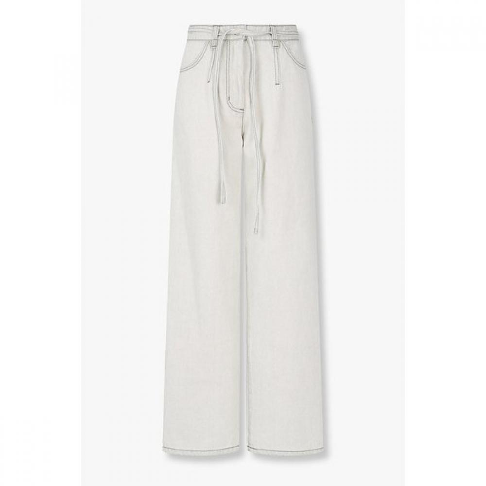 Vov Belted Semi Wide Denim Pants 7156155001