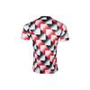 Adidas Manchester United Pre-Match Warm-Up Short Sleeve Football Shirt Men Tops White Red Black H56682