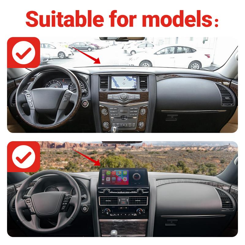 Для Nissan Patrol Y62 Armada 2010-2015 2016 2017 2018 2019 2020 2021 2022 2023 Коврики для приборной панели автомобиля Избегайте легких ковриков