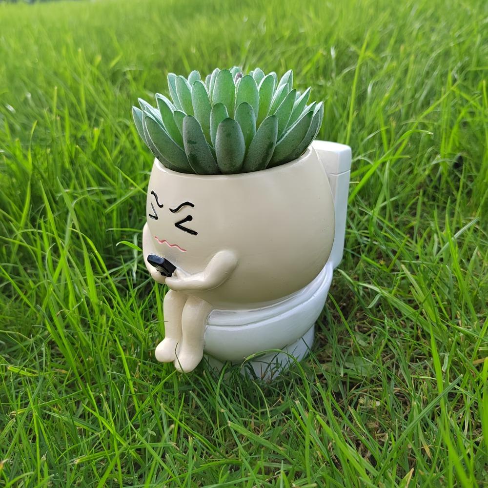 Cartoon Succulent Flowerpot Resin Plant Cultivation Pot Plant Growing Container  Succulent Planting