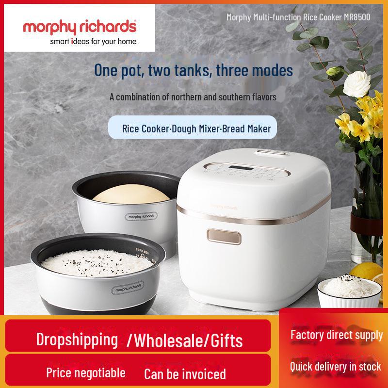 Morphy Многофункциональная интеллектуальная рисоварка и хлебопечка объемом 3 л с двумя резервуарами для риса, супа и лапши