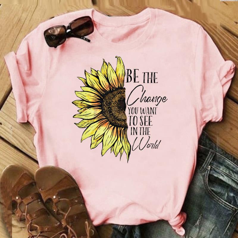 (Азиатский размер)Футболка с надписью «Любовное письмо» и цветочным принтом, милая, сладкая, модная футболка, повседневная, с коротким рукавом, женская, с принтом, женская, графическая футболка