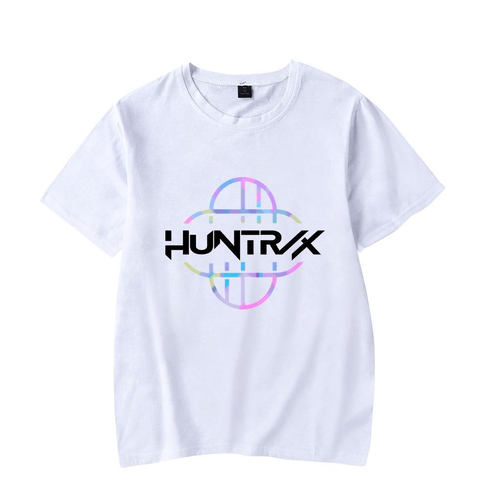Аниме K-Pop Охотники на демонов Huntrix Футболка Мужская Женская Модная Хлопковая Футболка Летняя Унисекс С Круглым Вырезом Короткий Рукав Уличная Одежда Футболки