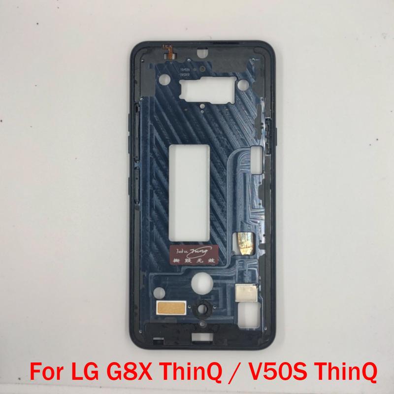 Высококачественная средняя рамка для LG G7 G8 G8X V30 V35 V40 V50 V50S V60 ThinQ Velvet Wing 5G, передняя рамка корпуса ЖК-дисплея, ободок
