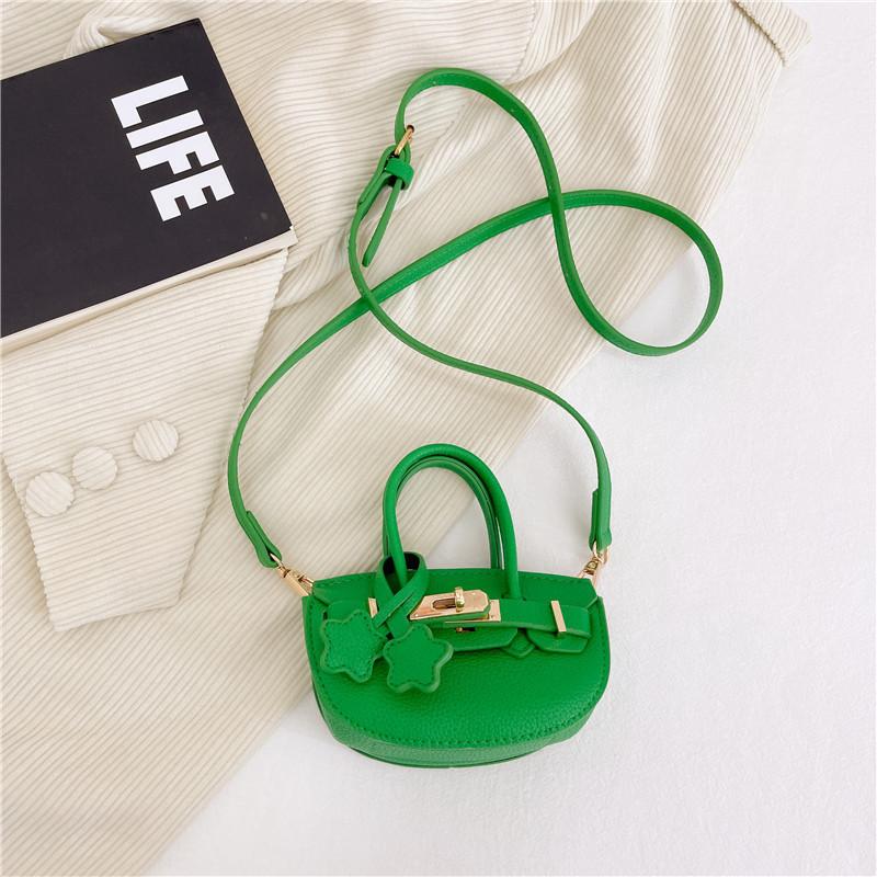Stylish Mini Crossbody Pu Bag For Kids Chic Princess Coin Purse Accessory