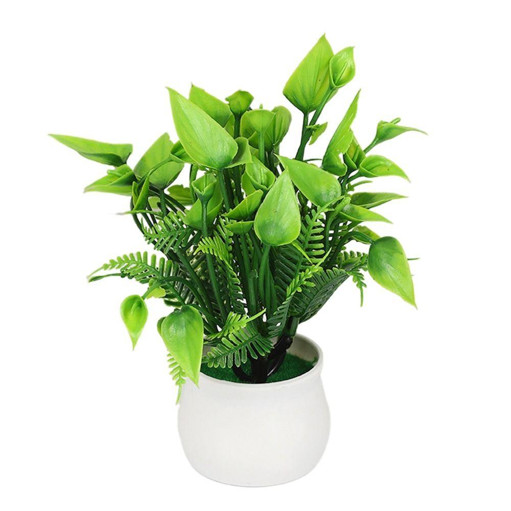 Зеленые реалистичные растения в горшках Алоэ Трава Искусственная трава Подарочные горшки Искусственные растения Бонсай