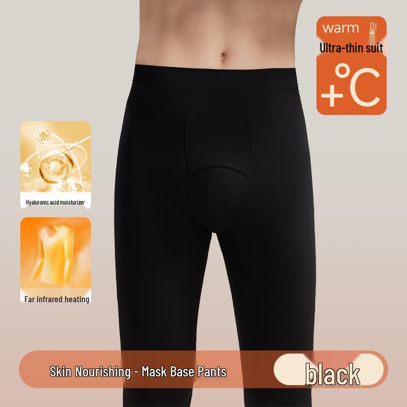 Мужской ультратонкий теплый комплект нижнего белья с базовым слоем на основе гиалуроновой кислоты для осени/зимы